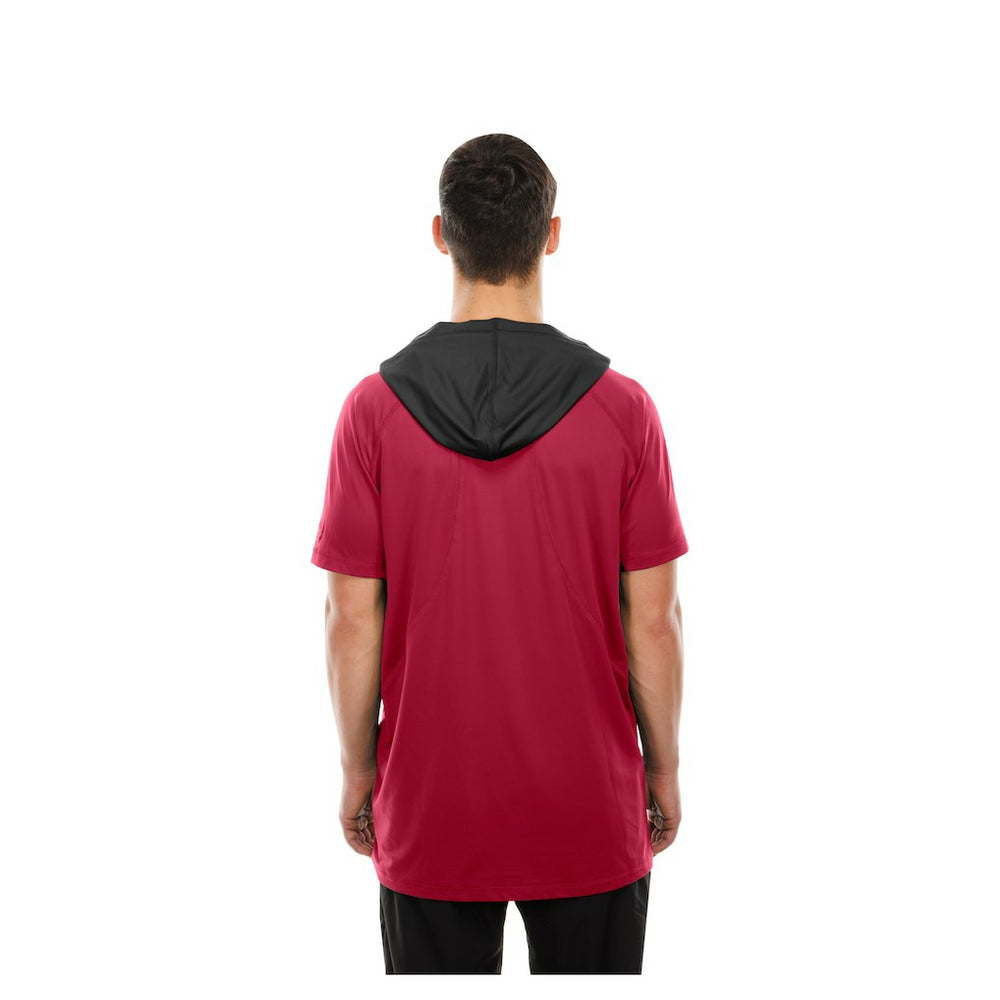 Arizona Cardinals New Era Combine Authentic Hooded Raglan Short-Sleeve T-Shirt