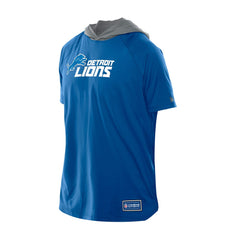 Detroit Lions New Era Combine Authentic Hooded Raglan Short-Sleeve T-Shirt