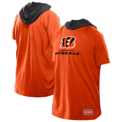 Cincinnati Bengals New Era Combine Authentic Hooded Raglan Short-Sleeve T-Shirt