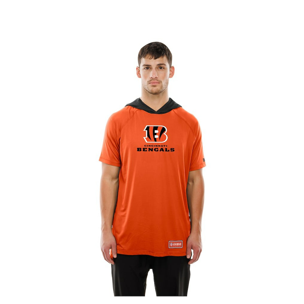Cincinnati Bengals New Era Combine Authentic Hooded Raglan Short-Sleeve T-Shirt