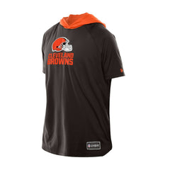 Cleveland Browns New Era Combine Authentic Hooded Raglan Short-Sleeve T-Shirt