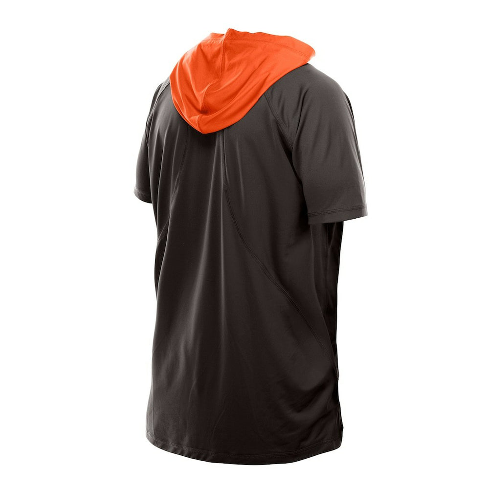 Cleveland Browns New Era Combine Authentic Hooded Raglan Short-Sleeve T-Shirt