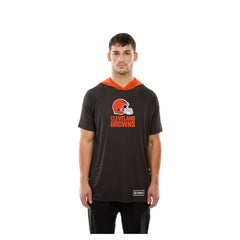 Cleveland Browns New Era Combine Authentic Hooded Raglan Short-Sleeve T-Shirt