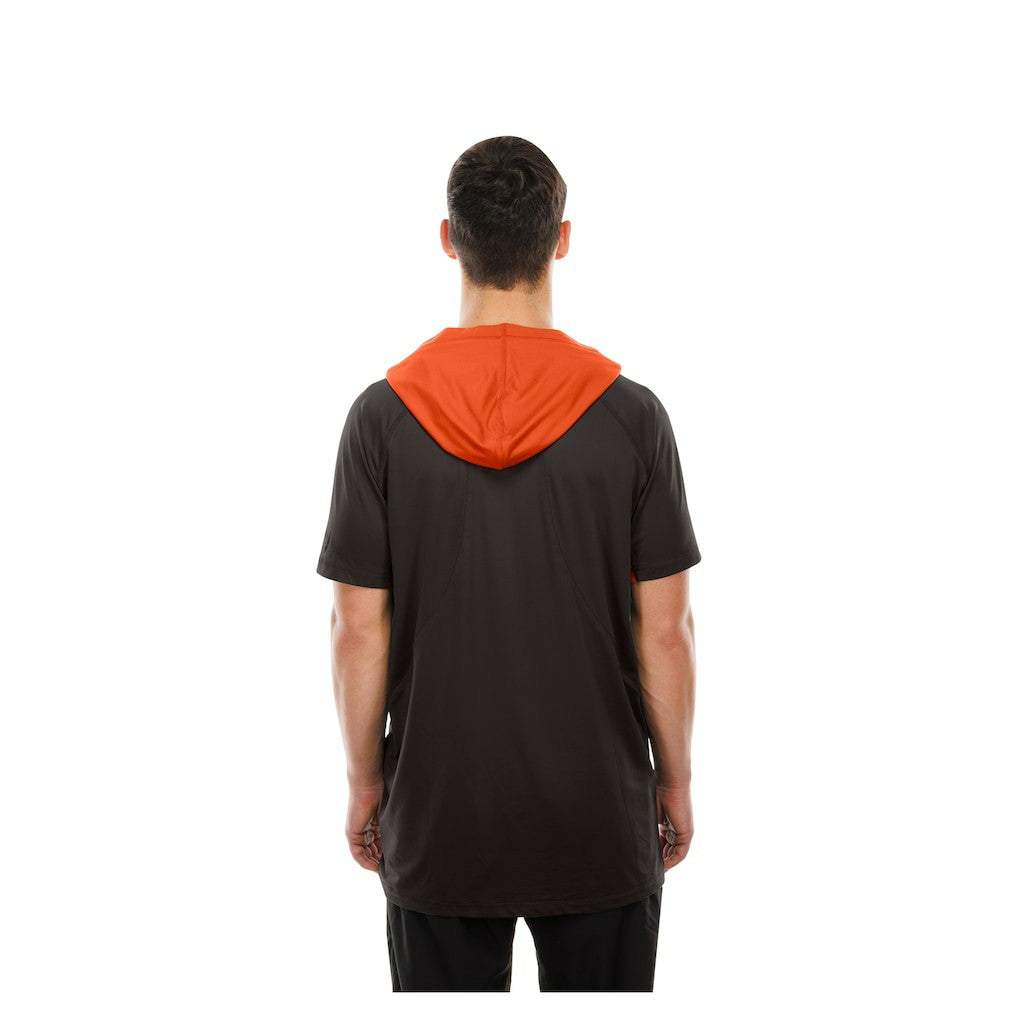 Cleveland Browns New Era Combine Authentic Hooded Raglan Short-Sleeve T-Shirt