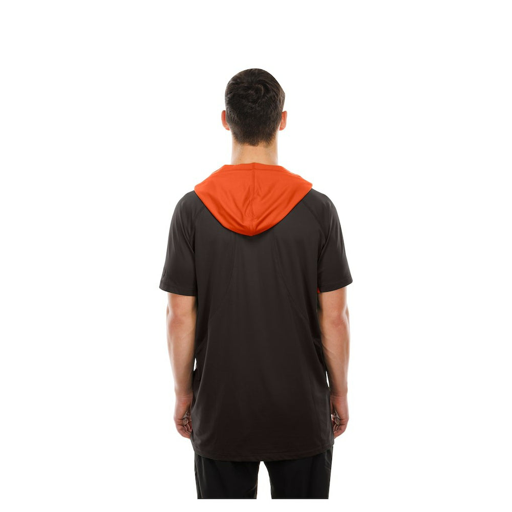 Cleveland Browns New Era Combine Authentic Hooded Raglan Short-Sleeve T-Shirt