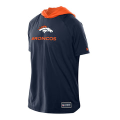 Denver Broncos New Era Combine Authentic Hooded Raglan Short-Sleeve T-Shirt