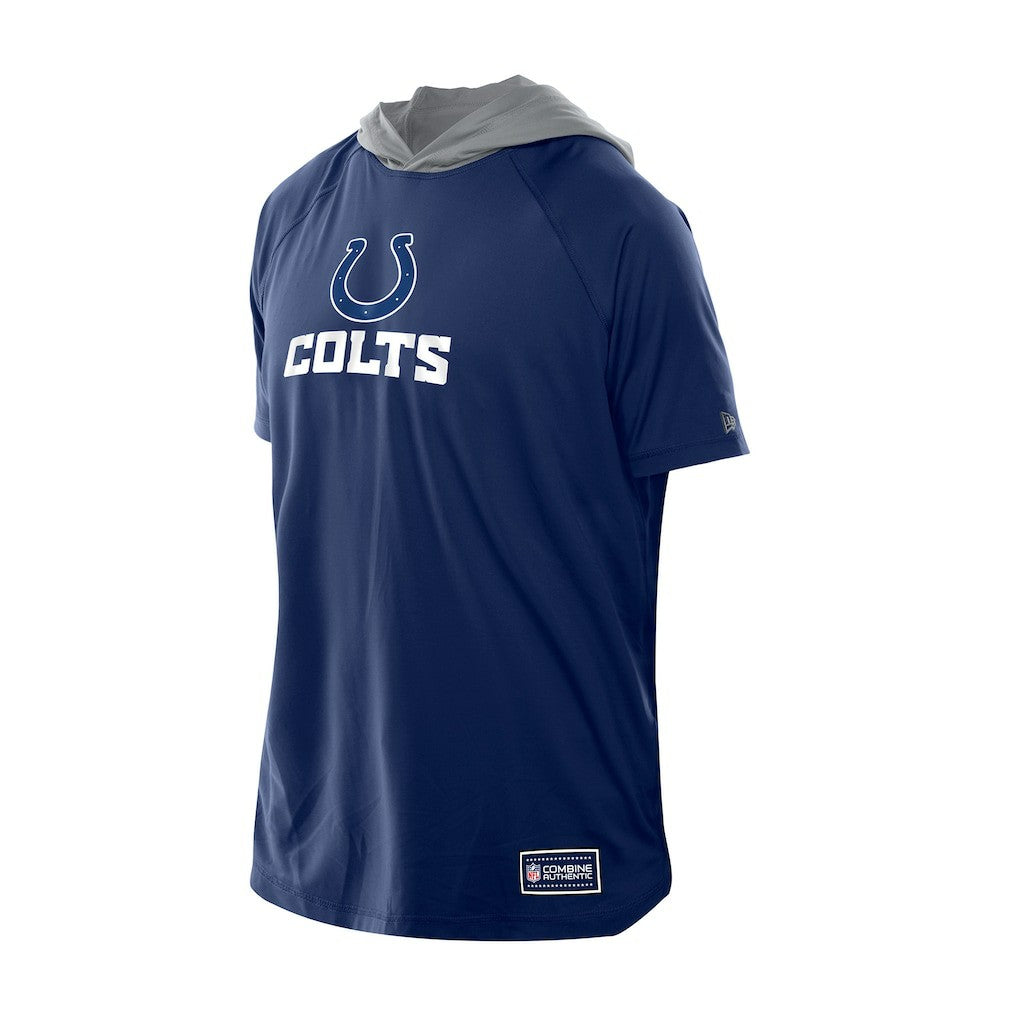 Indianapolis Colts New Era Combine Authentic Hooded Raglan Short-Sleeve T-Shirt