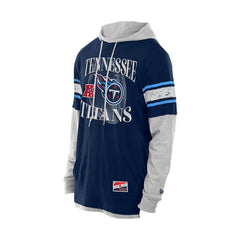 Tennessee Titans New Era Twofer Layered Long Sleeve Hoodie T-Shirt