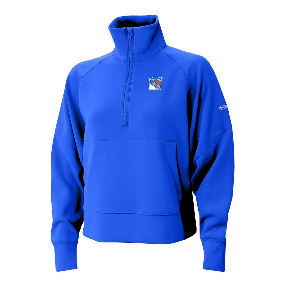 New York Rangers Columbia Women's Wickhams Hills Raglan Omni-Wick Half-Zip Pullover Discount