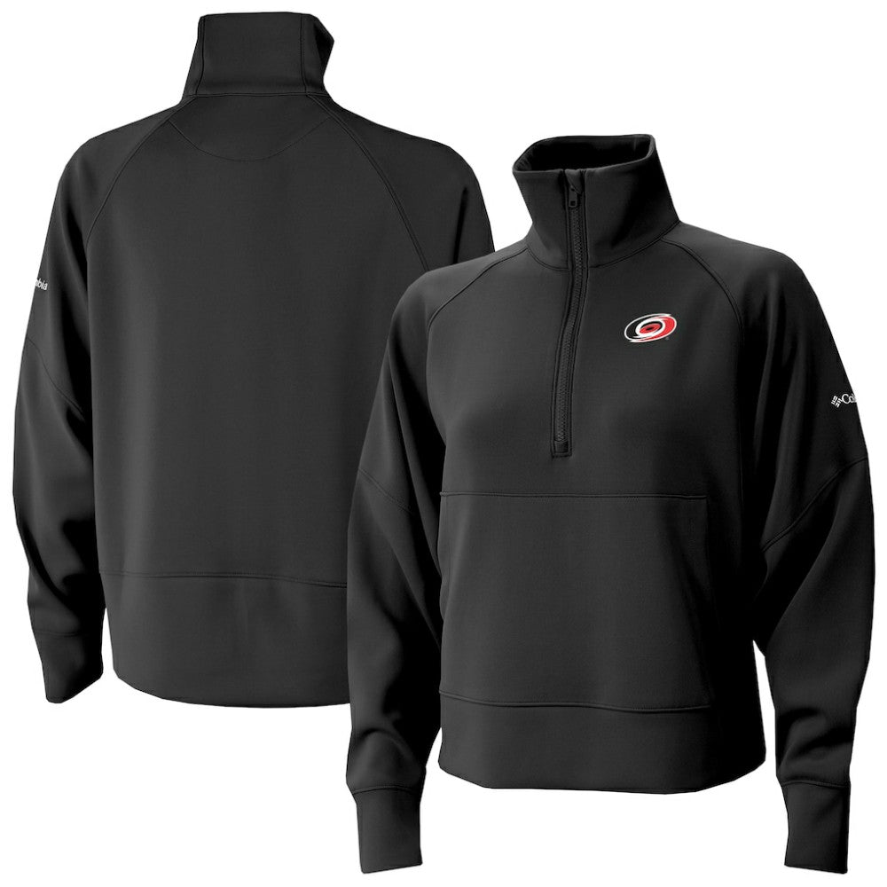 Carolina Hurricanes Columbia Women's Wickhams Hills Raglan Omni-Wick Half-Zip Pullover Online
