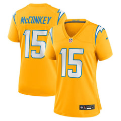 Los Angeles Chargers Nike Ladd McConkey  Women's Alternate Charger Power Game Jersey