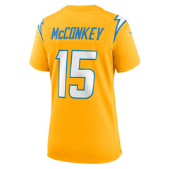 Los Angeles Chargers Nike Ladd McConkey  Women's Alternate Charger Power Game Jersey