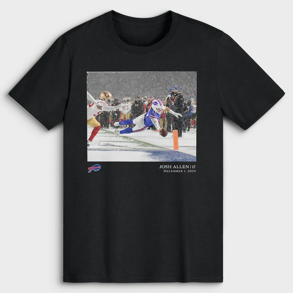 Buffalo Bills  Josh Allen  NFL Flash Features Week 13 T-Shirt