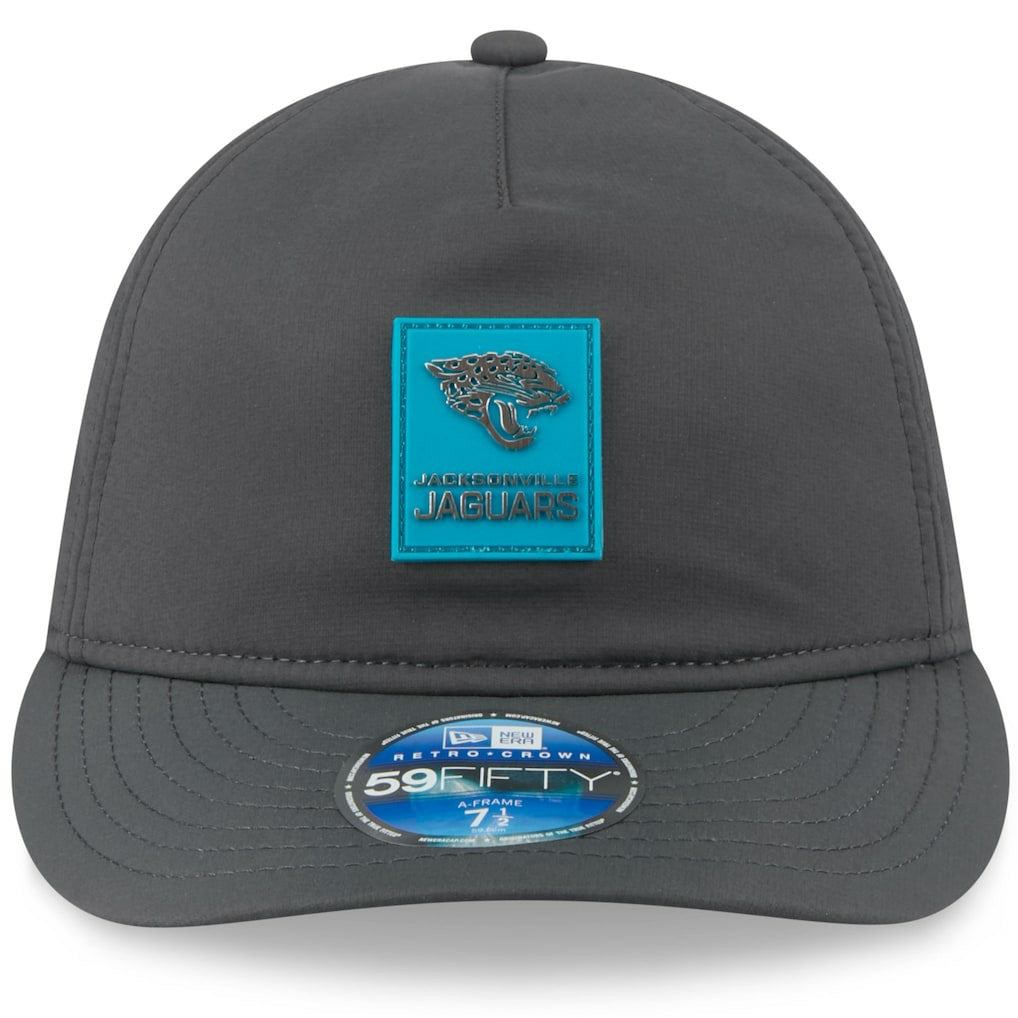 Jacksonville Jaguars New Era 2025 Sideline Cold Weather Retro Crown 59FIFTY Fitted Hat