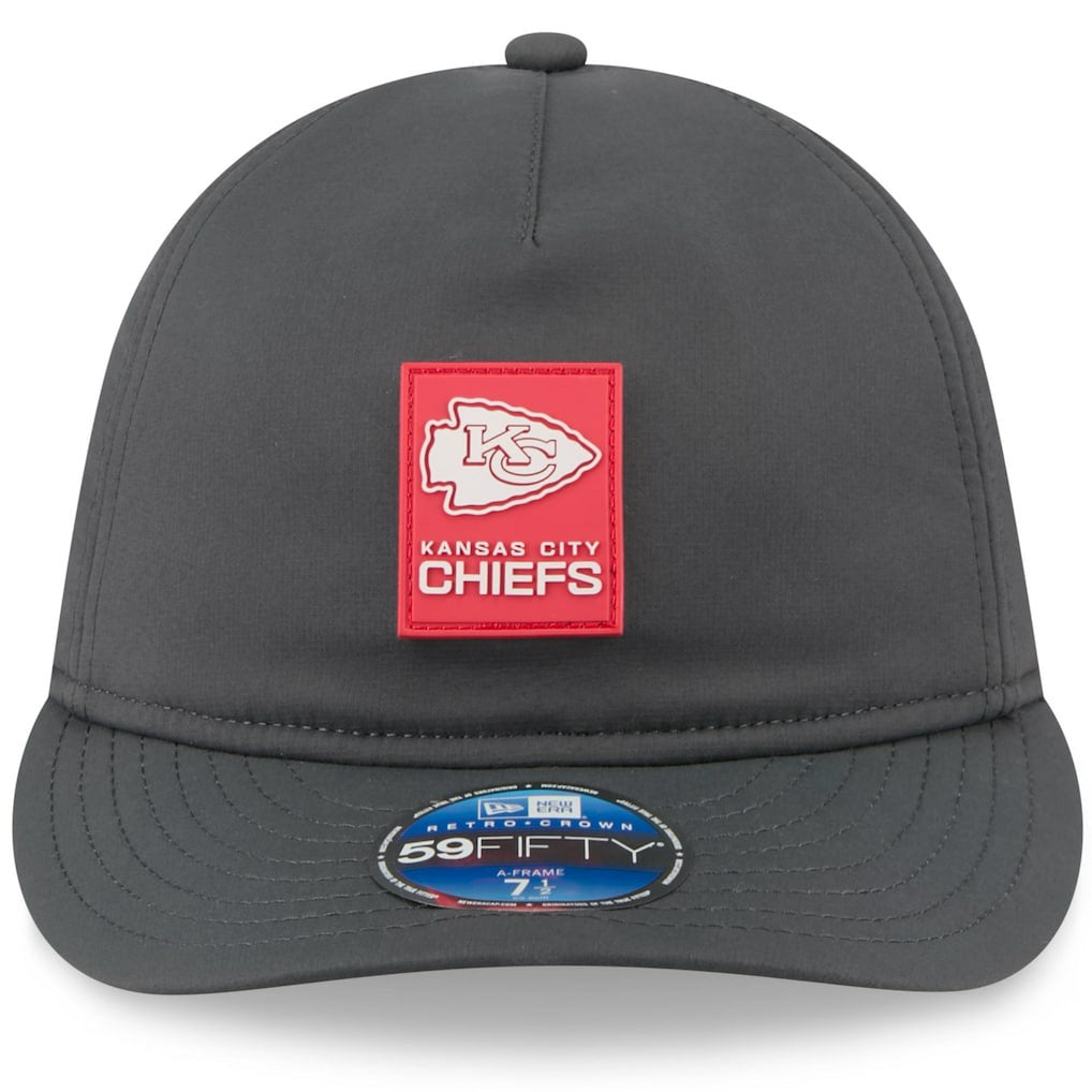 Kansas City Chiefs New Era 2025 Sideline Cold Weather Retro Crown 59FIFTY Fitted Hat