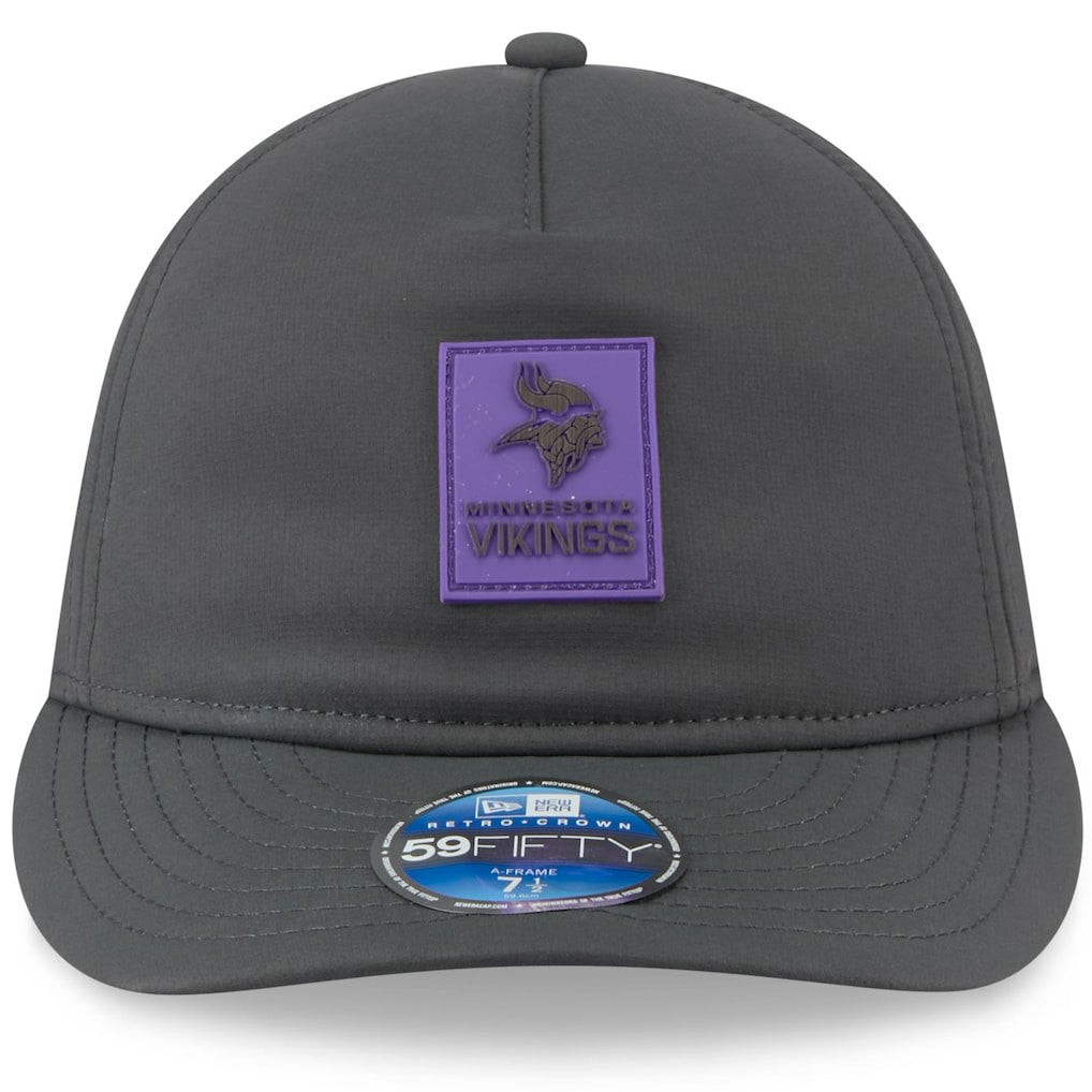 Minnesota Vikings New Era 2025 Sideline Cold Weather Retro Crown 59FIFTY Fitted Hat