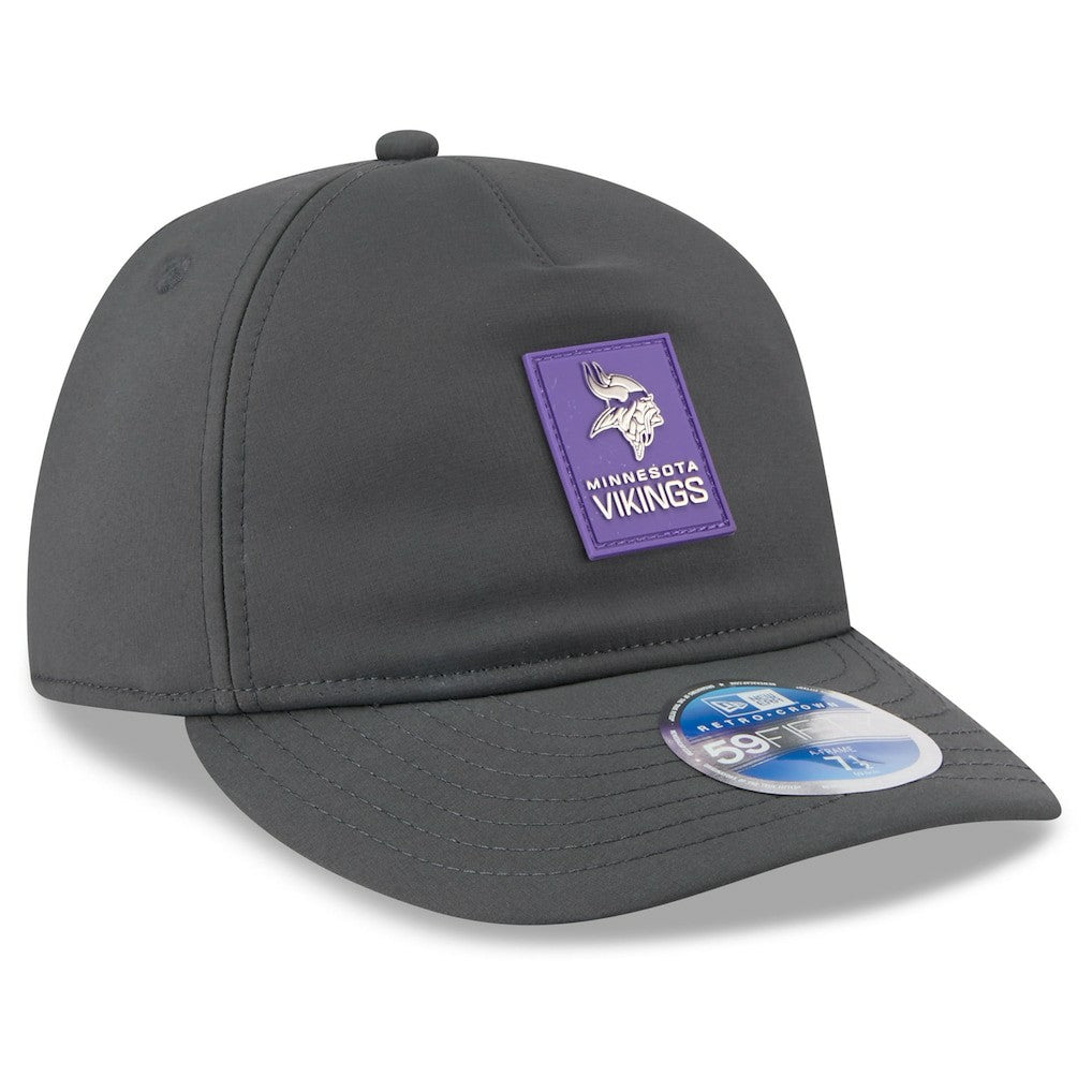 Minnesota Vikings New Era 2025 Sideline Cold Weather Retro Crown 59FIFTY Fitted Hat