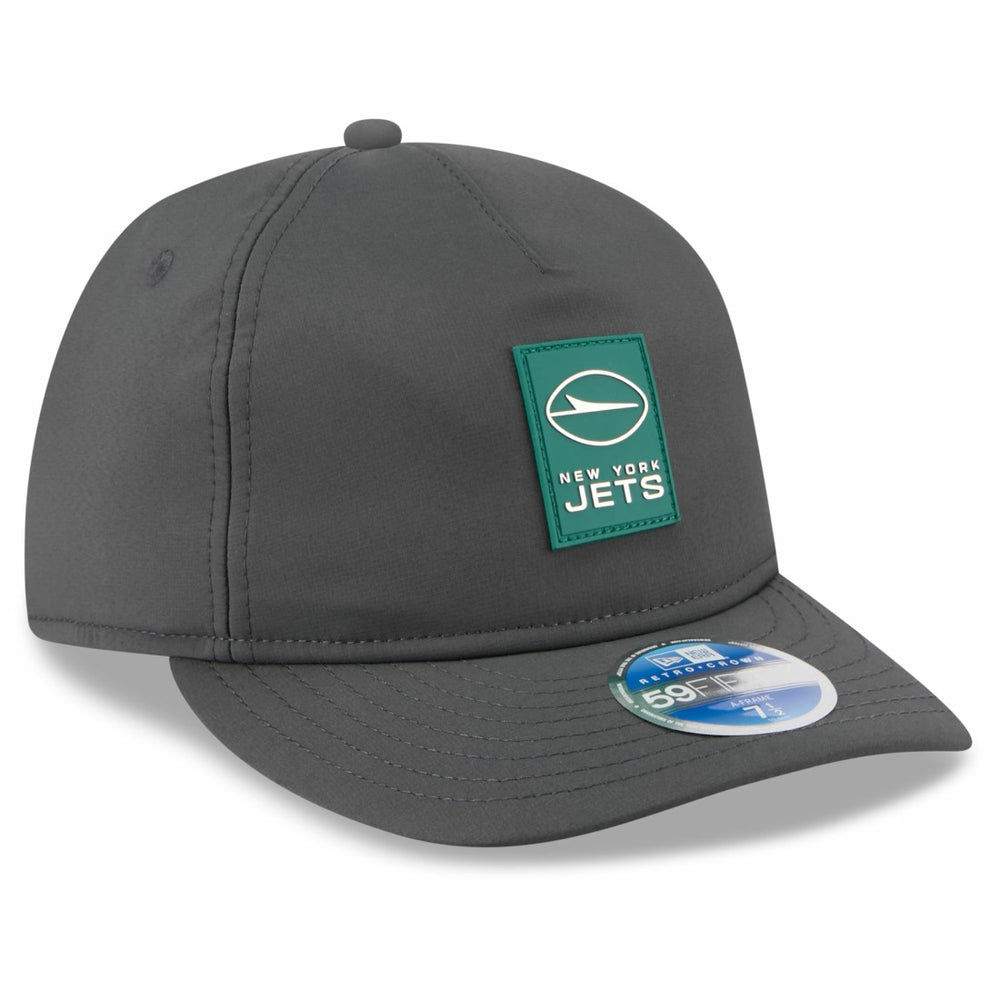 New York Jets New Era 2025 Sideline Cold Weather Retro Crown 59FIFTY Fitted Hat