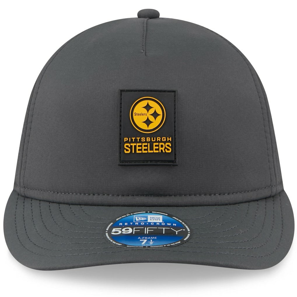 Pittsburgh Steelers New Era 2025 Sideline Cold Weather Retro Crown 59FIFTY Fitted Hat
