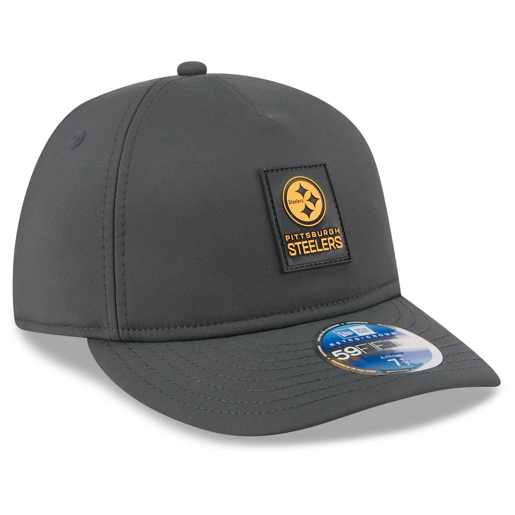 Pittsburgh Steelers New Era 2025 Sideline Cold Weather Retro Crown 59FIFTY Fitted Hat