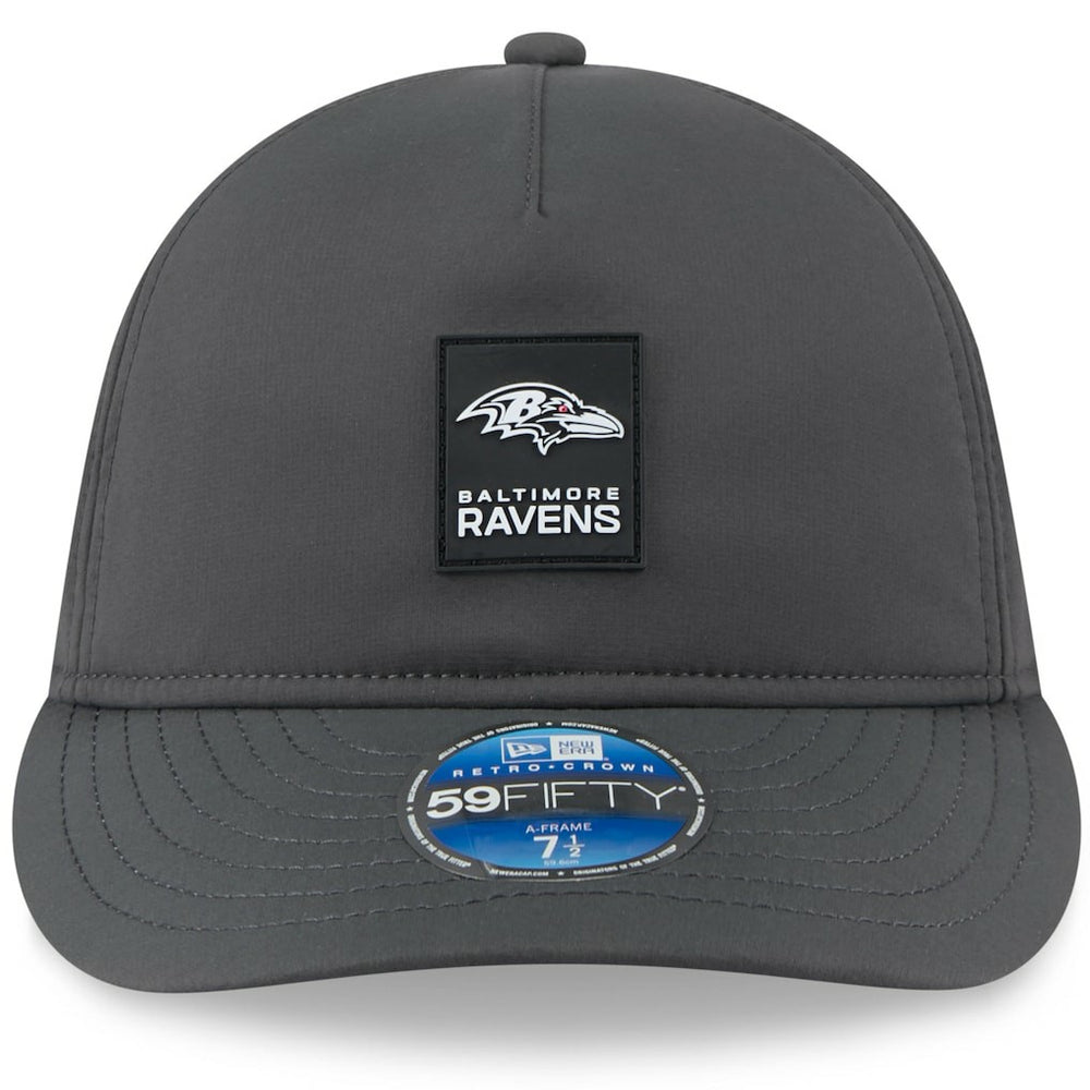Baltimore Ravens New Era 2025 Sideline Cold Weather Retro Crown 59FIFTY Fitted Hat