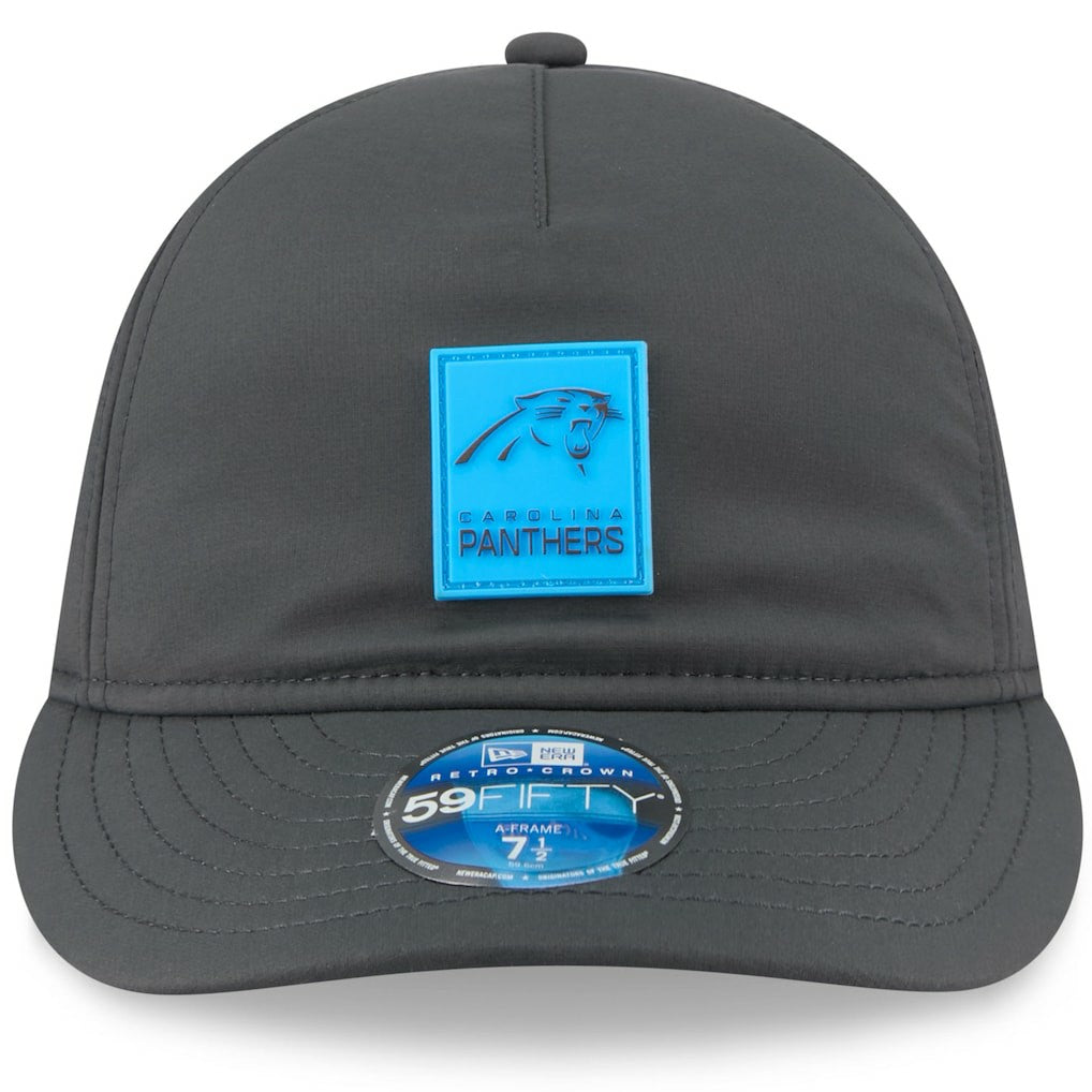 Carolina Panthers New Era 2025 Sideline Cold Weather Retro Crown 59FIFTY Fitted Hat