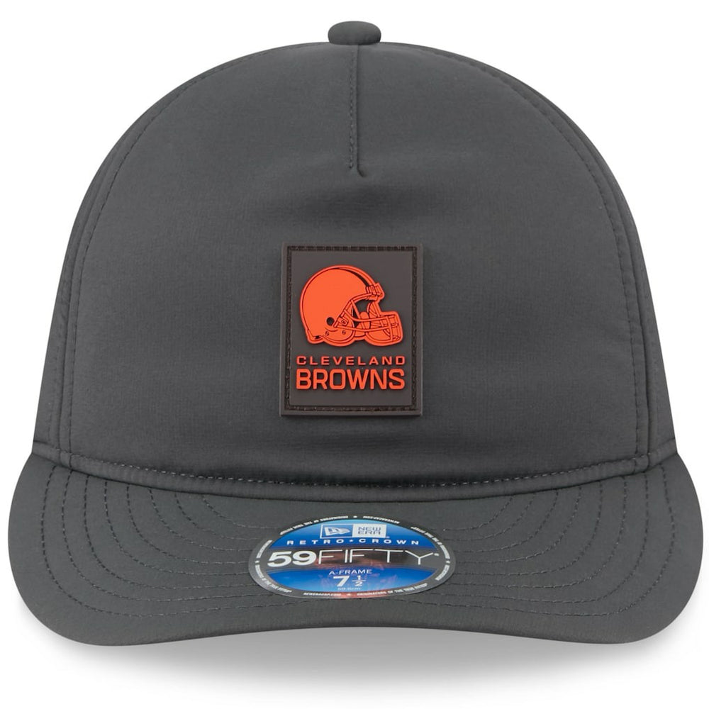 Cleveland Browns New Era 2025 Sideline Cold Weather Retro Crown 59FIFTY Fitted Hat