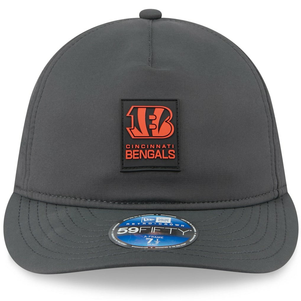 Cincinnati Bengals New Era 2025 Sideline Cold Weather Retro Crown 59FIFTY Fitted Hat