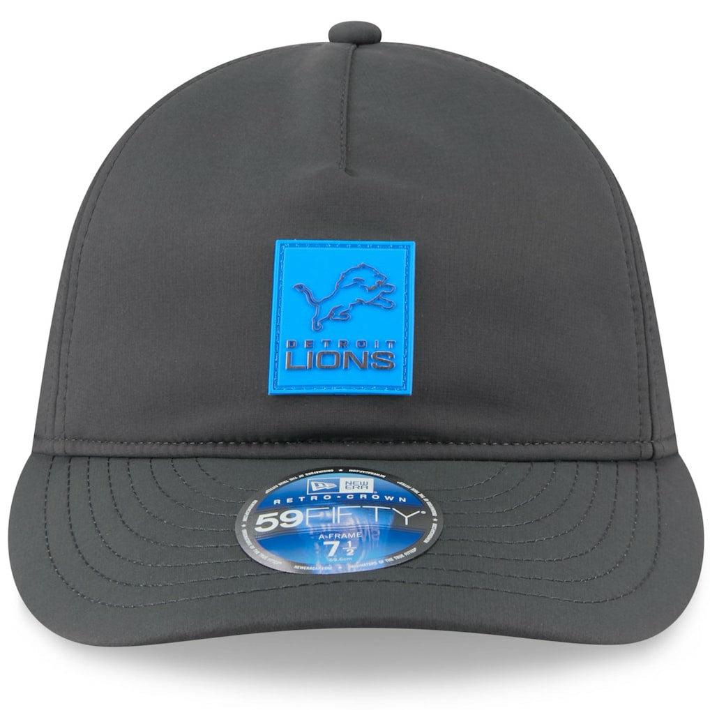 Detroit Lions New Era 2025 Sideline Cold Weather Retro Crown 59FIFTY Fitted Hat
