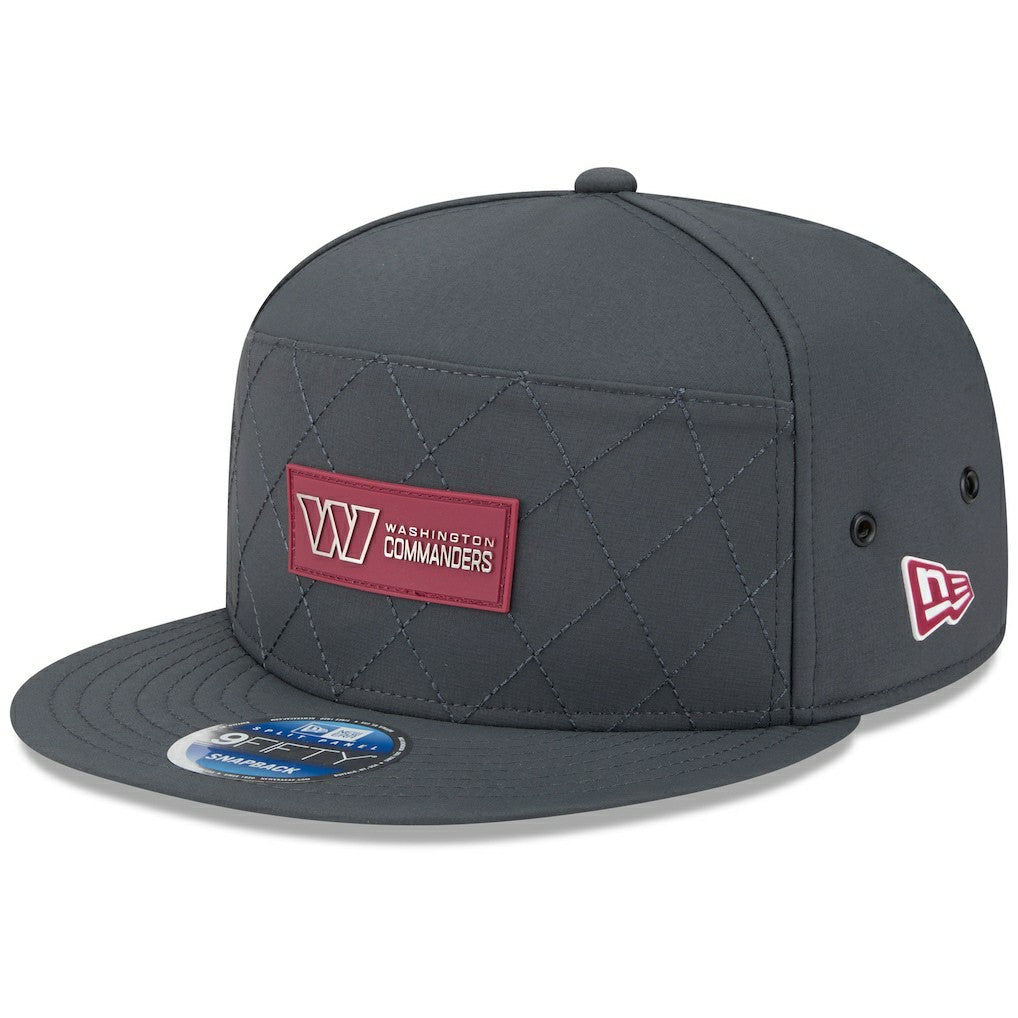 Washington Commanders New Era 2025 Sideline Cold Weather Split Panel 9FIFTY Snapback Hat