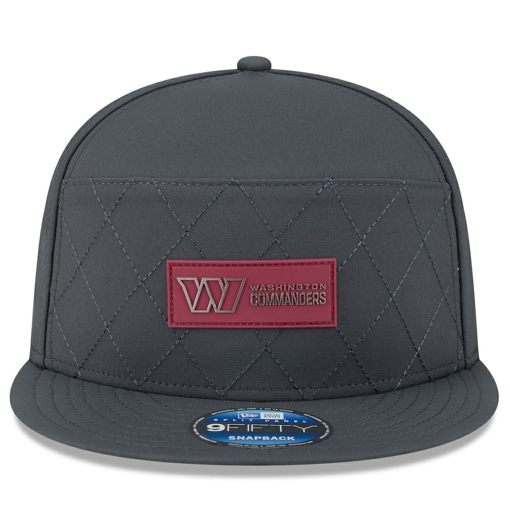 Washington Commanders New Era 2025 Sideline Cold Weather Split Panel 9FIFTY Snapback Hat