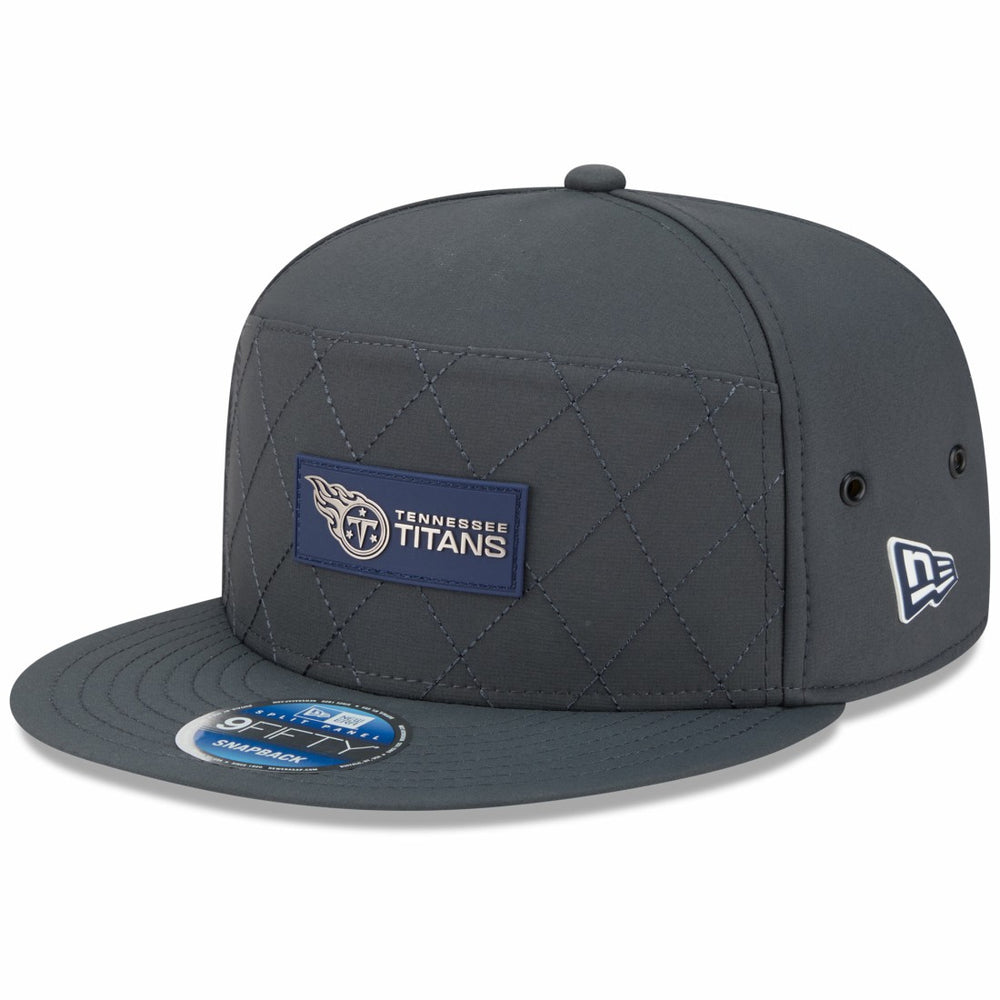 Tennessee Titans New Era 2025 Sideline Cold Weather Split Panel 9FIFTY Snapback Hat