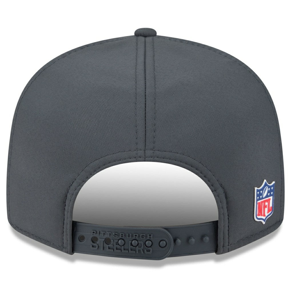 Pittsburgh Steelers New Era 2025 Sideline Cold Weather Split Panel 9FIFTY Snapback Hat