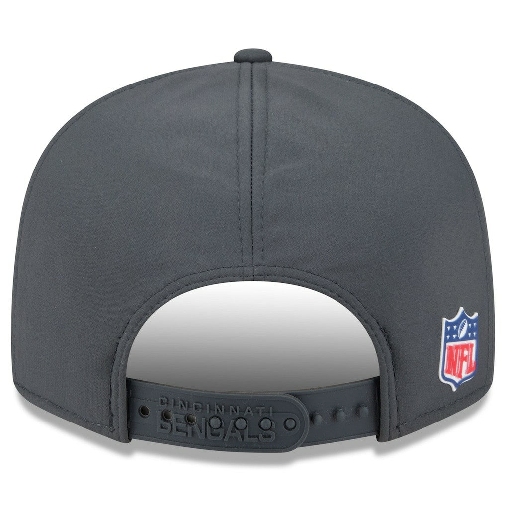 Cincinnati Bengals New Era 2025 Sideline Cold Weather Split Panel 9FIFTY Snapback Hat