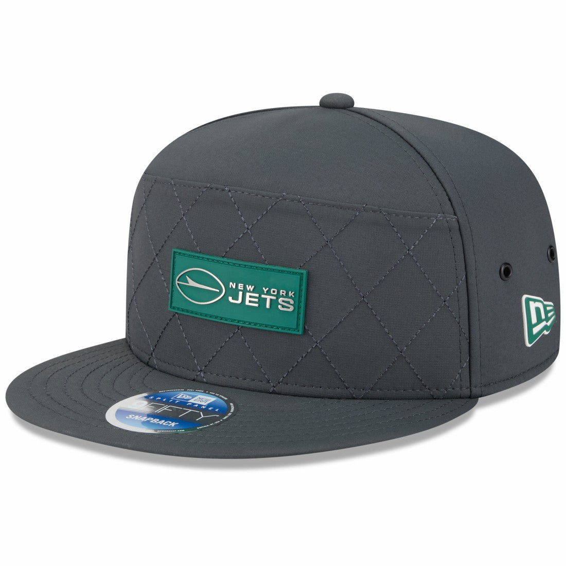 New York Jets New Era 2025 Sideline Cold Weather Split Panel 9FIFTY Snapback Hat