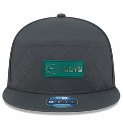 New York Jets New Era 2025 Sideline Cold Weather Split Panel 9FIFTY Snapback Hat