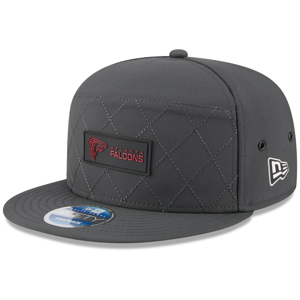 Atlanta Falcons New Era 2025 Sideline Cold Weather Split Panel 9FIFTY Snapback Hat