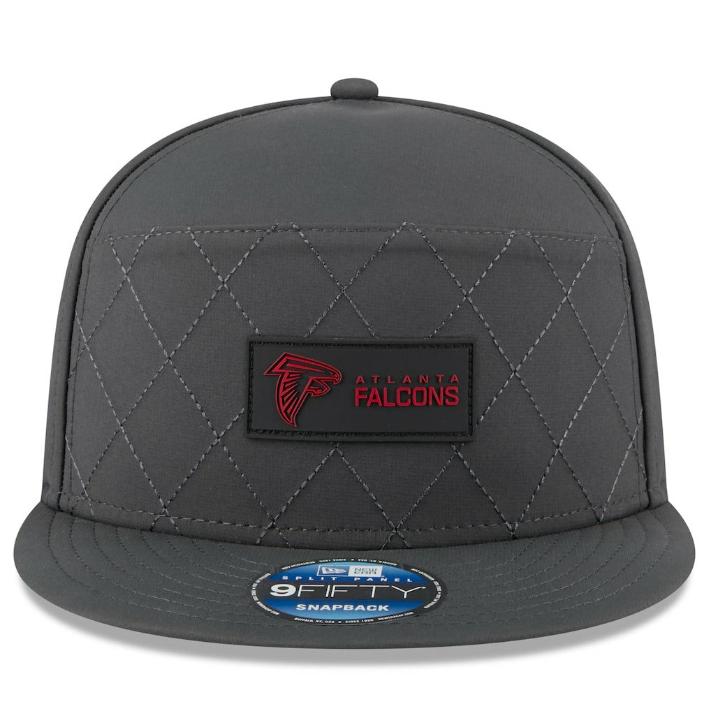 Atlanta Falcons New Era 2025 Sideline Cold Weather Split Panel 9FIFTY Snapback Hat