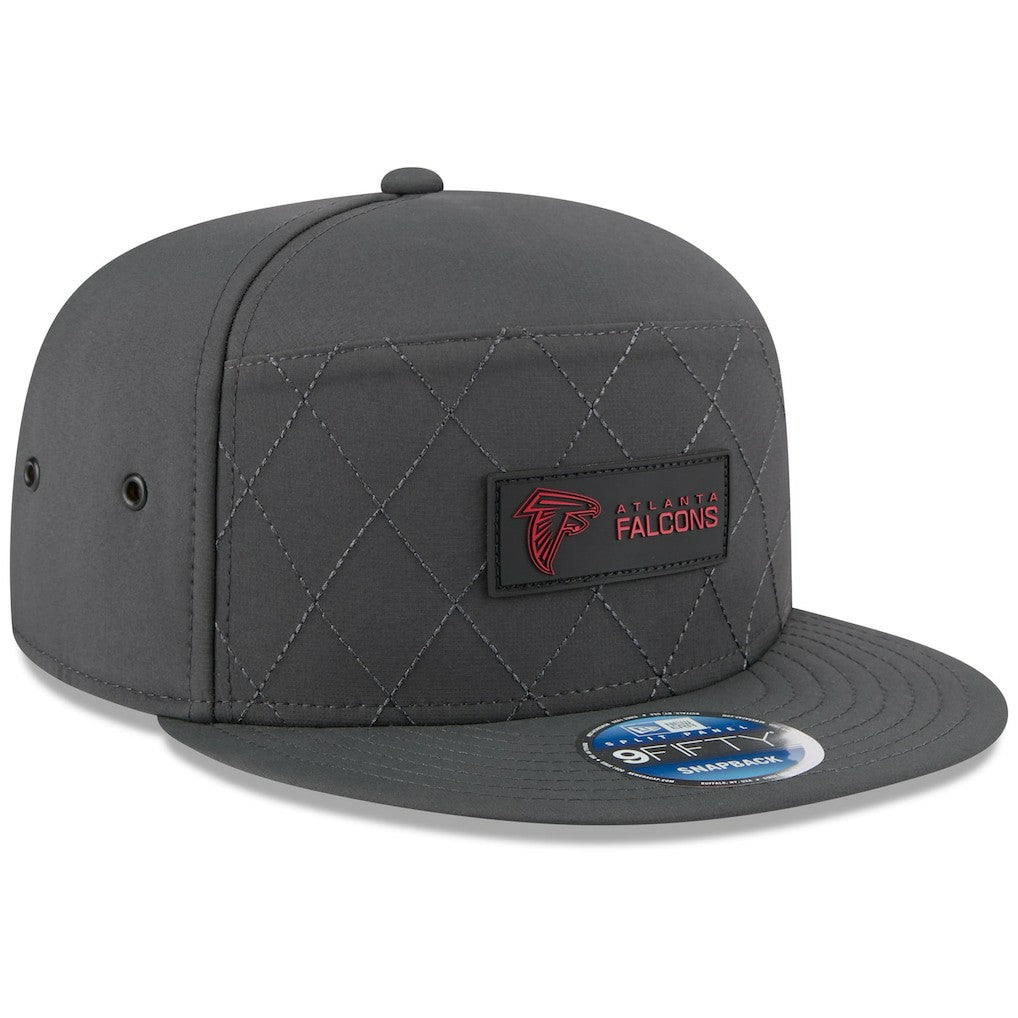 Atlanta Falcons New Era 2025 Sideline Cold Weather Split Panel 9FIFTY Snapback Hat