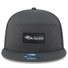 Baltimore Ravens New Era 2025 Sideline Cold Weather Split Panel 9FIFTY Snapback Hat