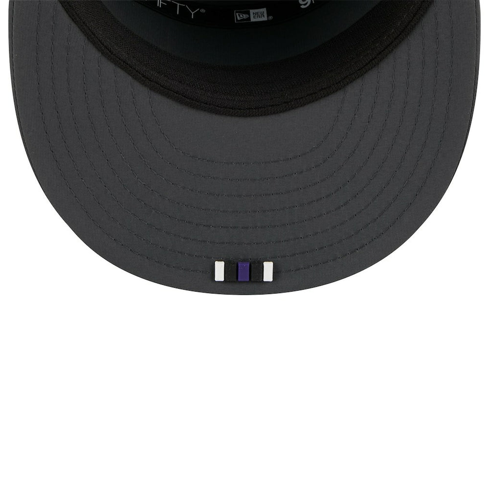 Baltimore Ravens New Era 2025 Sideline Cold Weather Split Panel 9FIFTY Snapback Hat