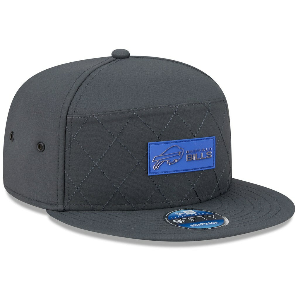 Buffalo Bills New Era 2025 Sideline Cold Weather Split Panel 9FIFTY Snapback Hat