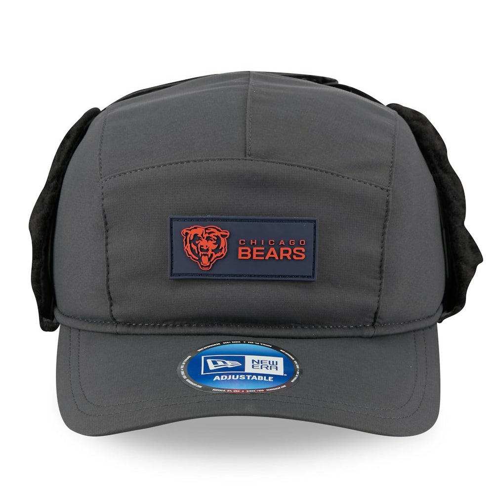 Chicago Bears New Era 2025 Sideline Cold Weather Runner Dog Ear Adjustable Hat