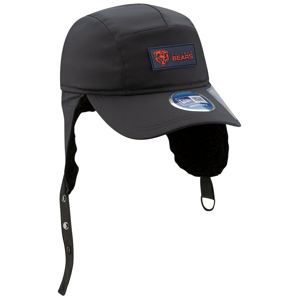 Chicago Bears New Era 2025 Sideline Cold Weather Runner Dog Ear Adjustable Hat