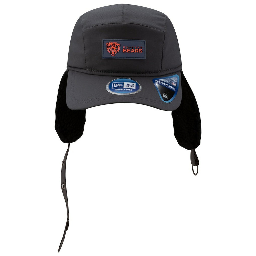 Chicago Bears New Era 2025 Sideline Cold Weather Runner Dog Ear Adjustable Hat