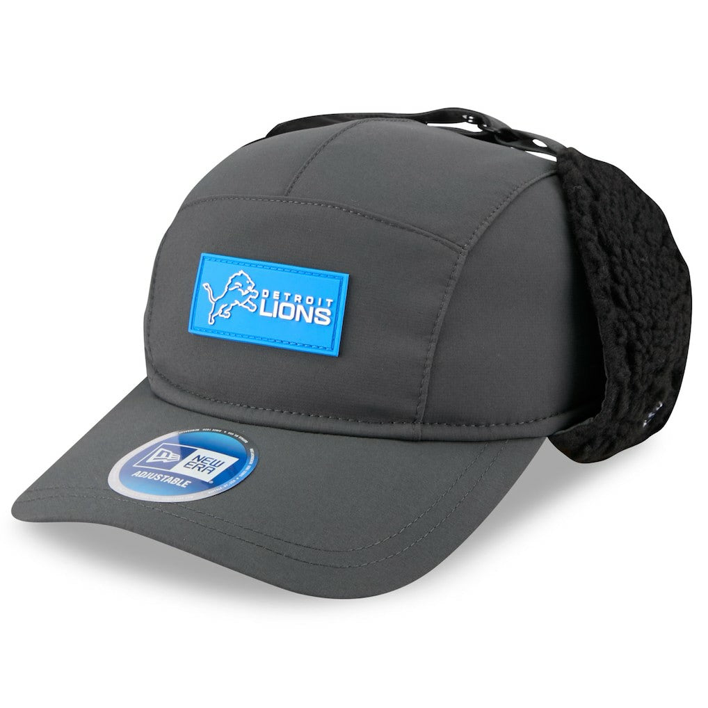 Detroit Lions New Era 2025 Sideline Cold Weather Runner Dog Ear Adjustable Hat