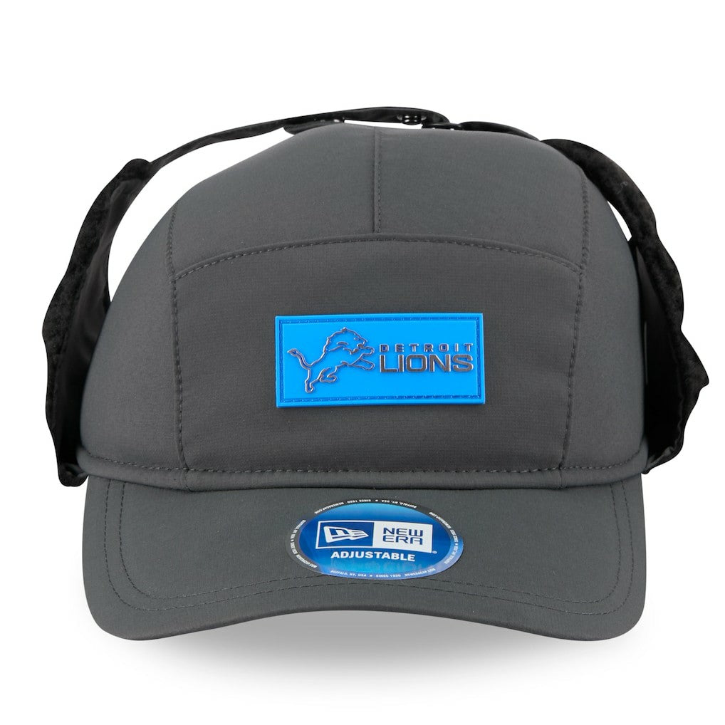 Detroit Lions New Era 2025 Sideline Cold Weather Runner Dog Ear Adjustable Hat
