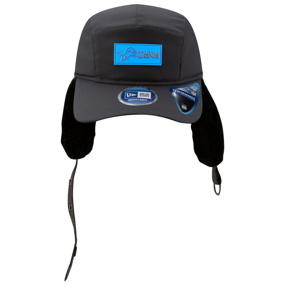 Detroit Lions New Era 2025 Sideline Cold Weather Runner Dog Ear Adjustable Hat
