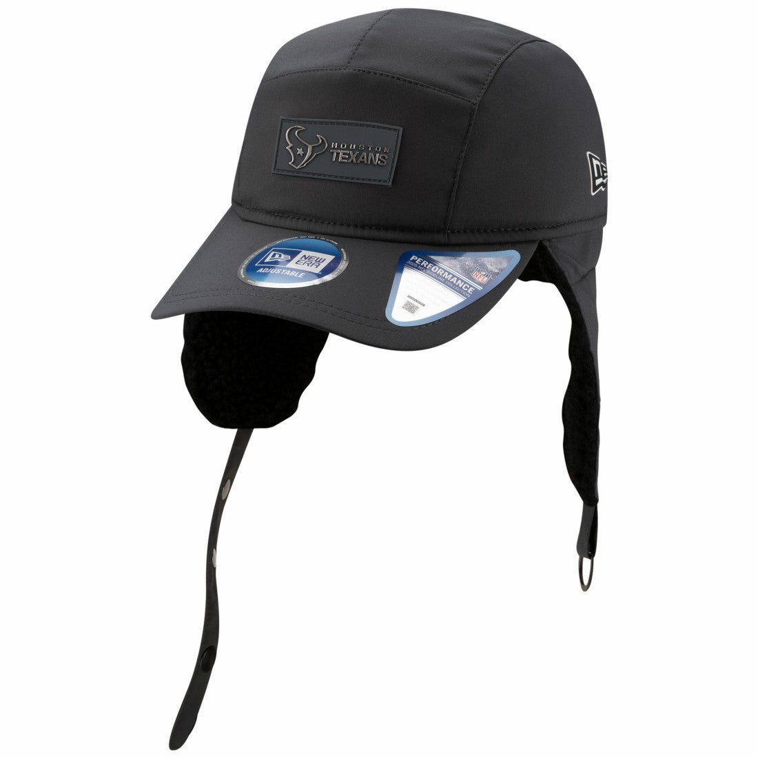 Houston Texans New Era 2025 Sideline Cold Weather Runner Dog Ear Adjustable Hat