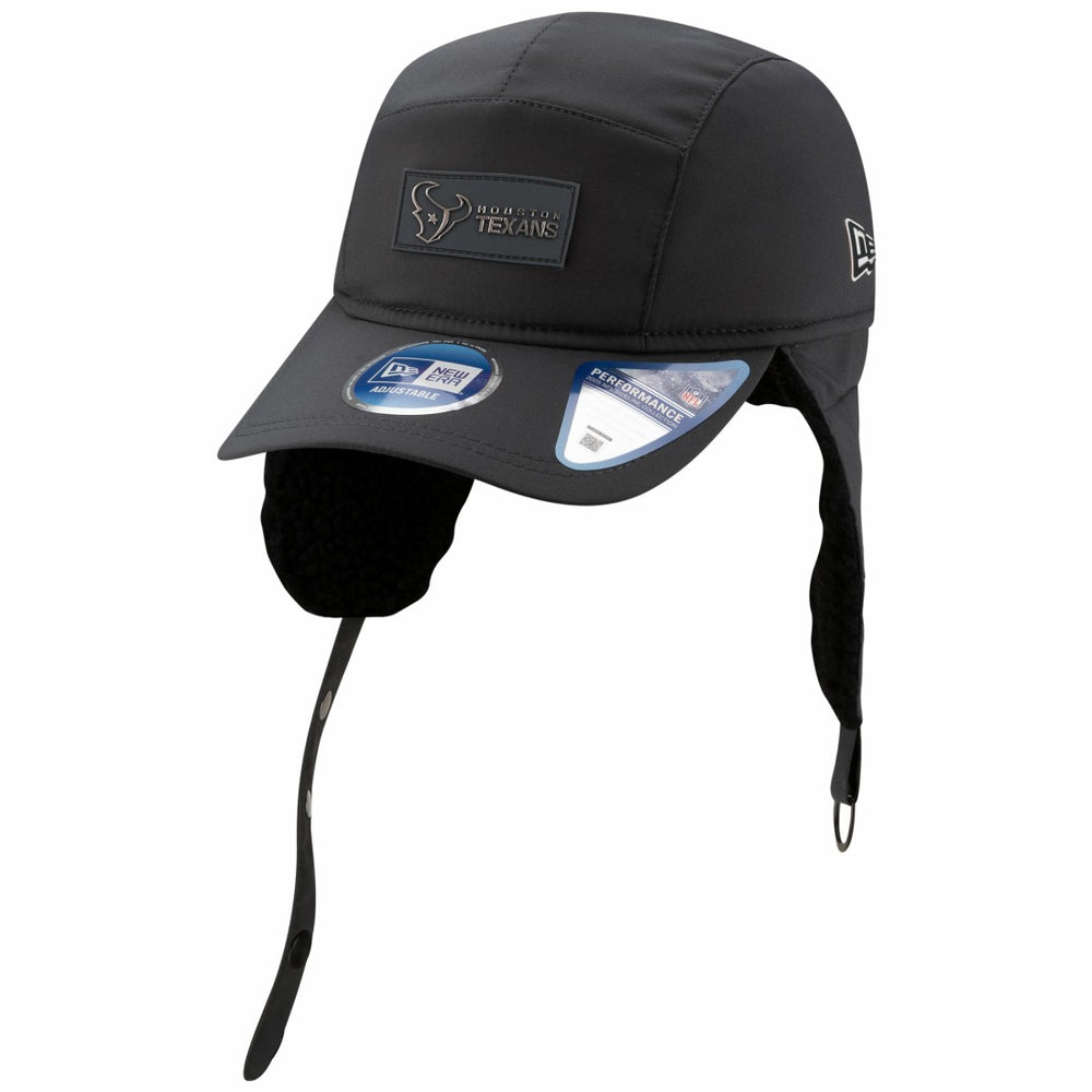 Houston Texans New Era 2025 Sideline Cold Weather Runner Dog Ear Adjustable Hat